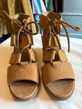 Sorel Women's Cognac Lace-Up Gladiator Sandals